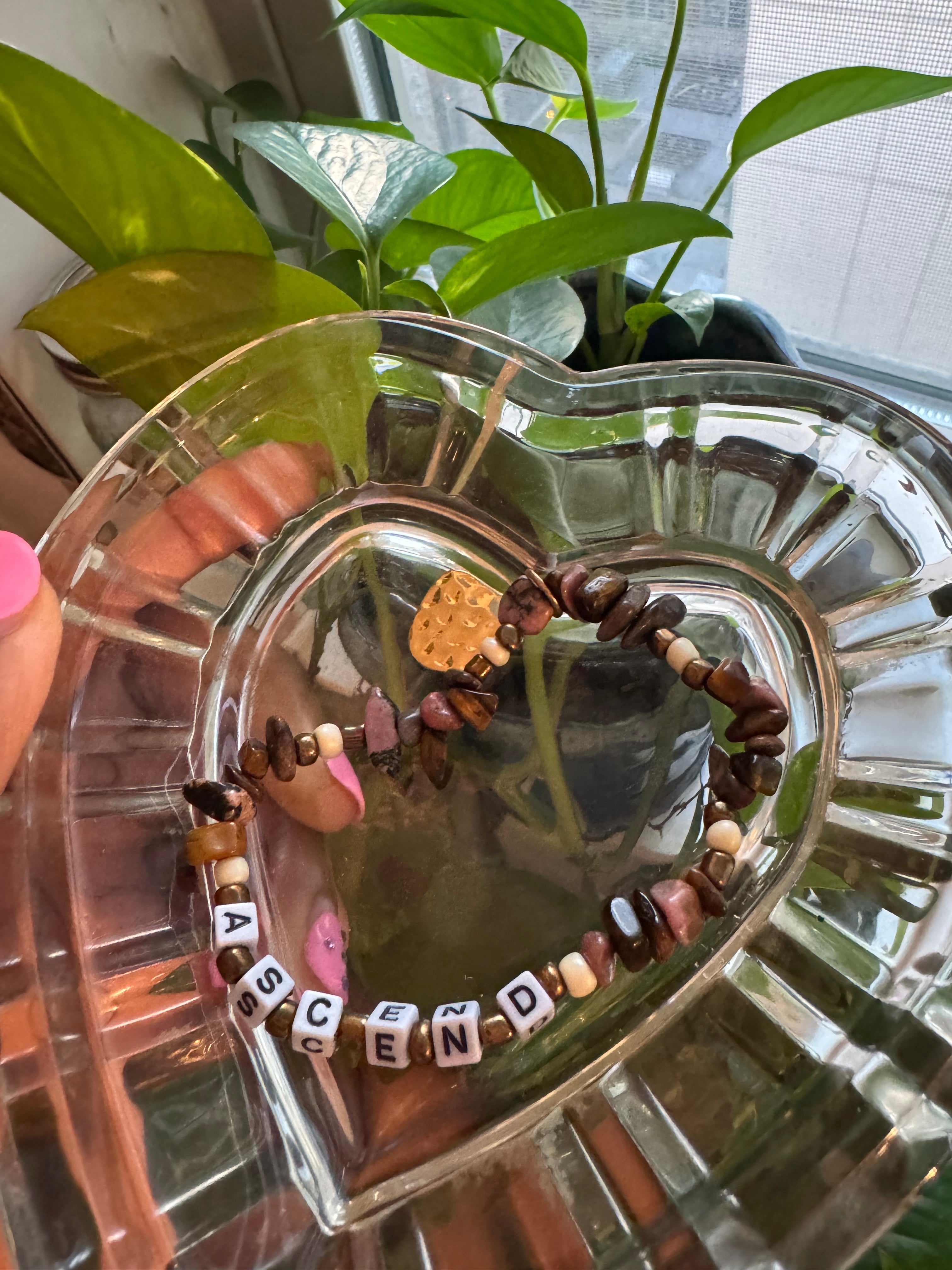 “ascend” Affirmation Charm Bracelets