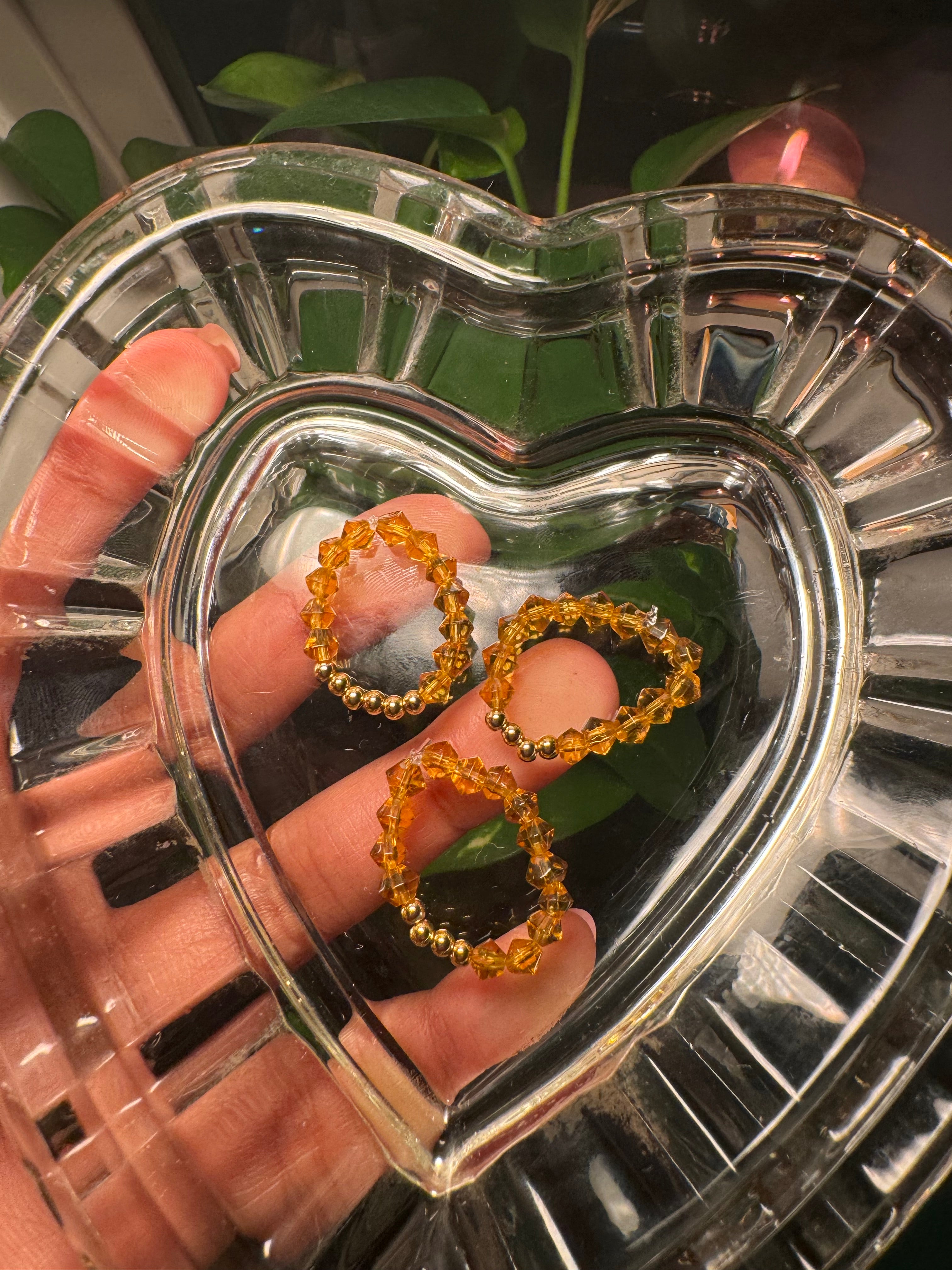 Golden Stretch Rings