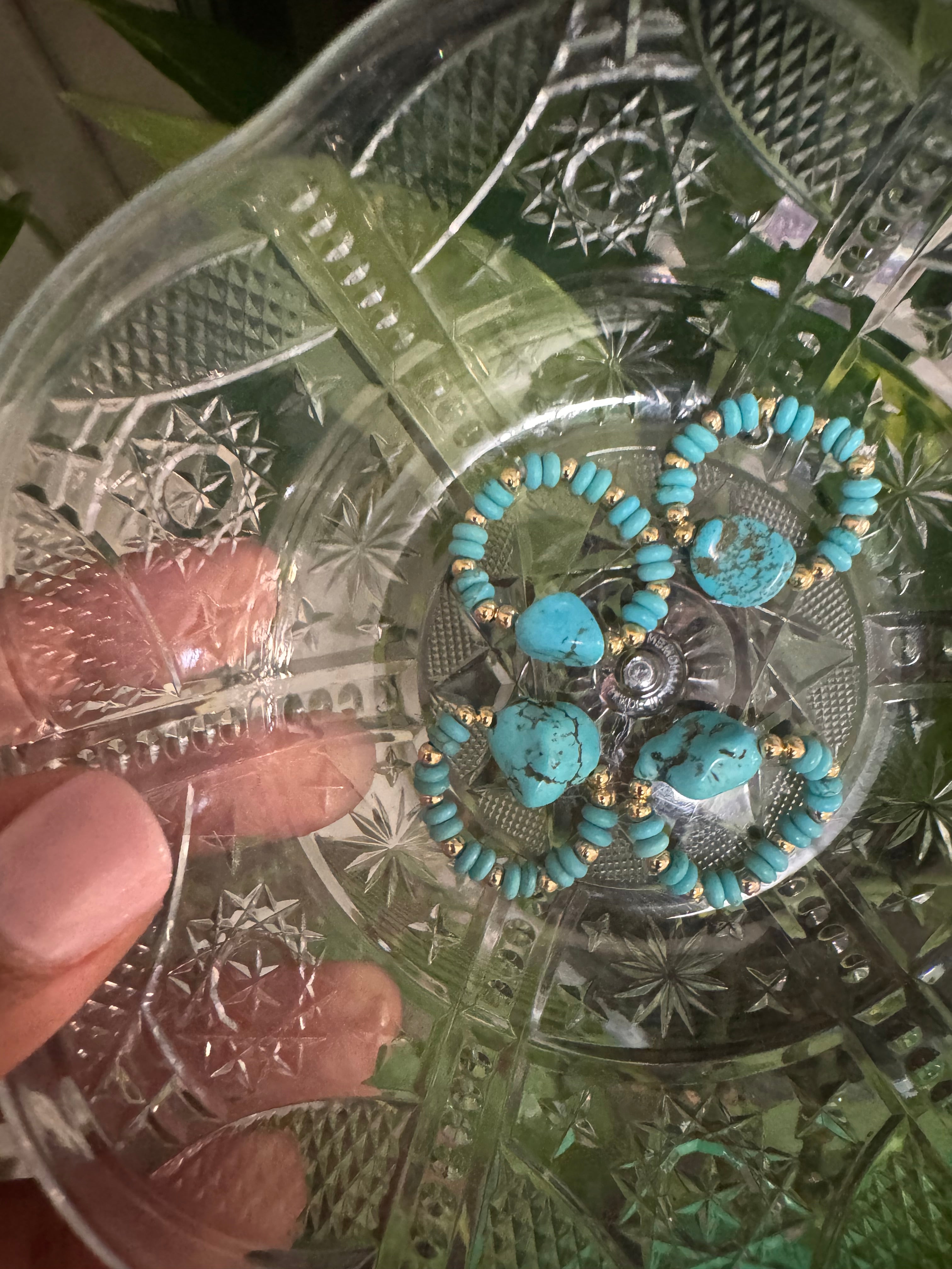 Turquoise stretch rings 🦋