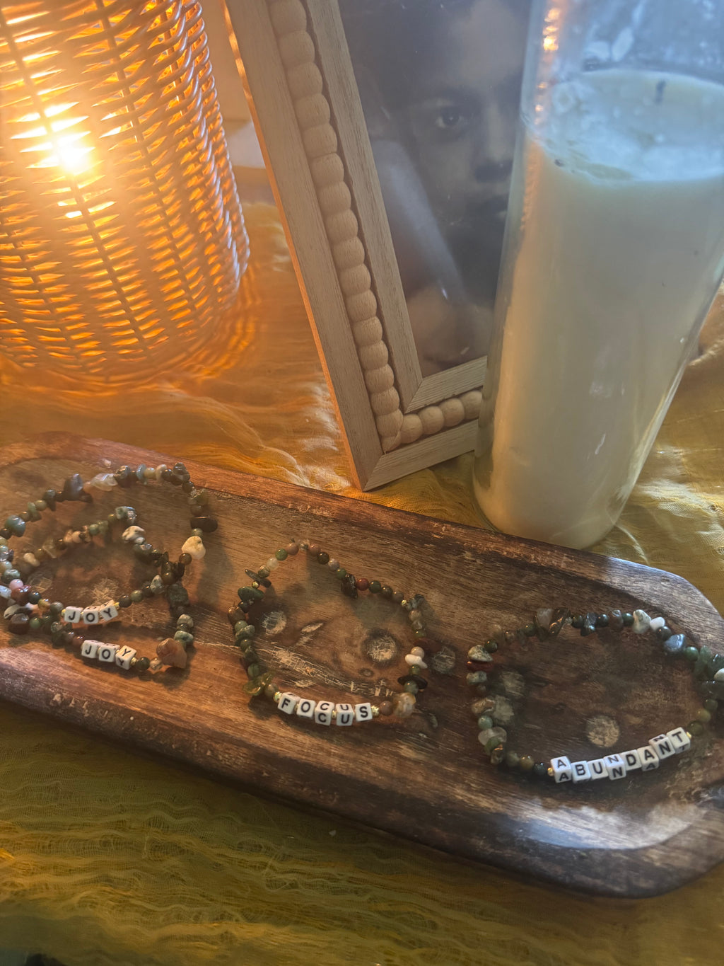 “ABUNDANT” affirmation bracelet