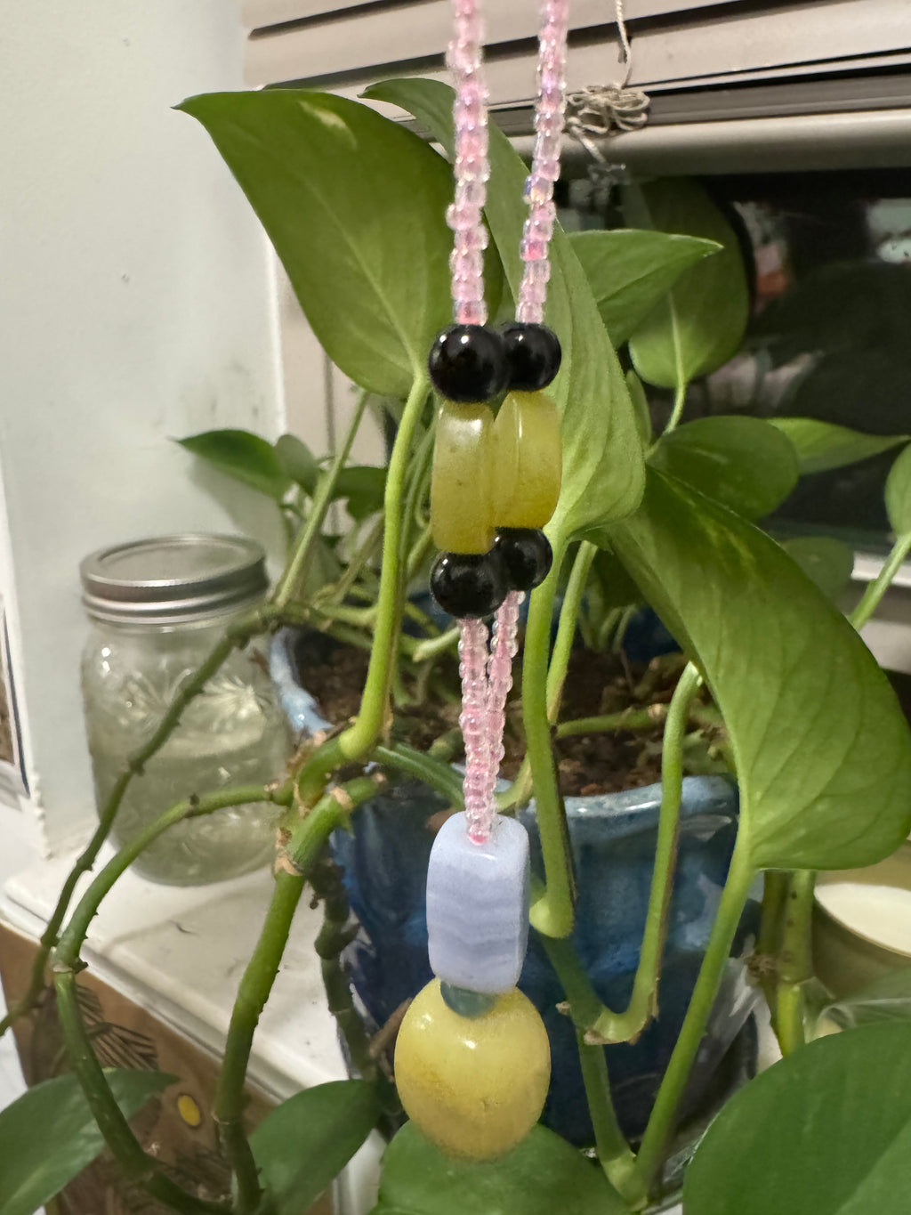 Beaded Stone Necklace