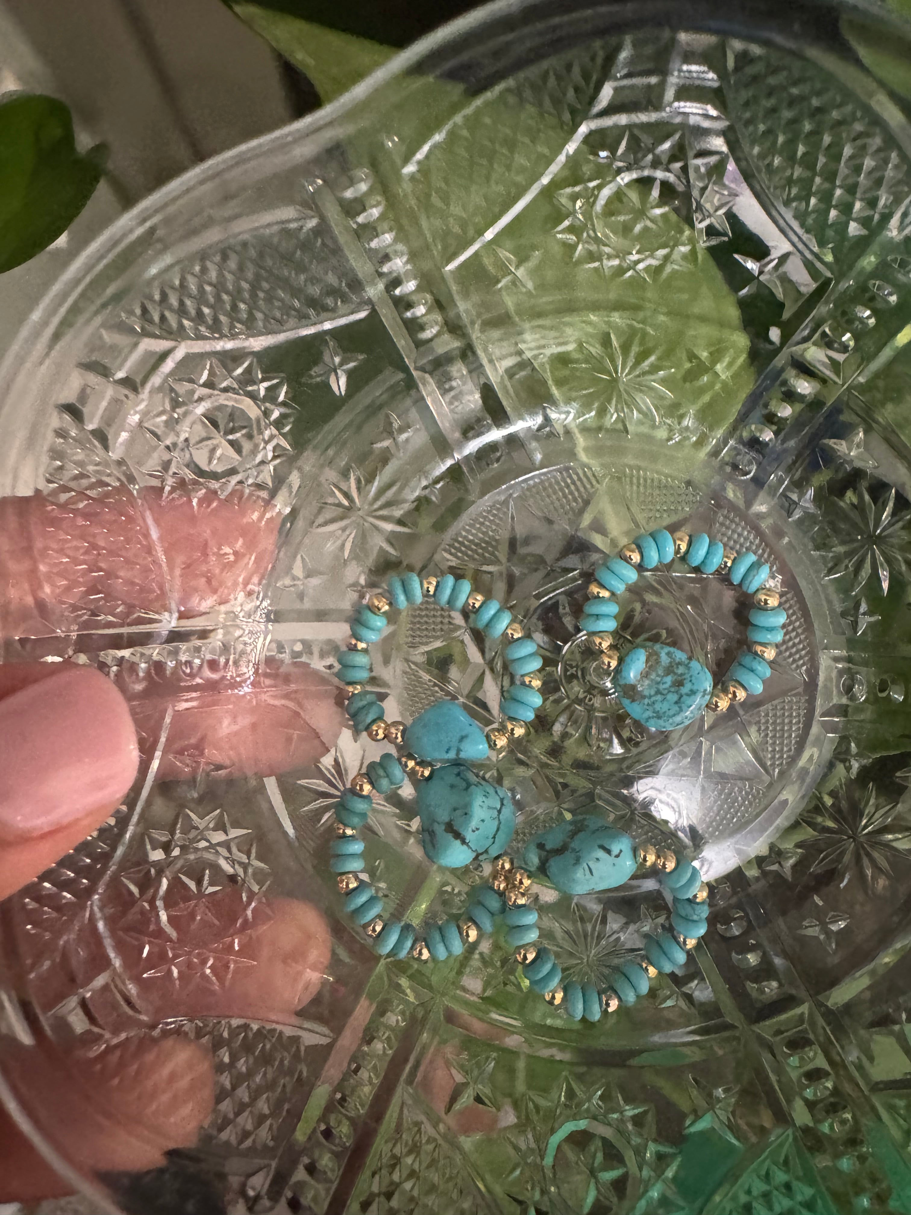 Turquoise stretch rings 🦋