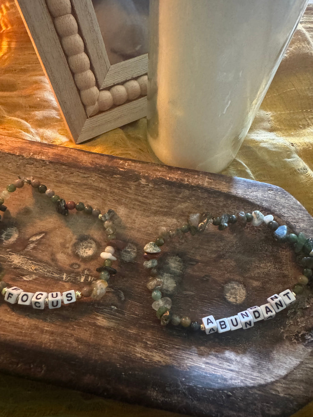 “ABUNDANT” affirmation bracelet