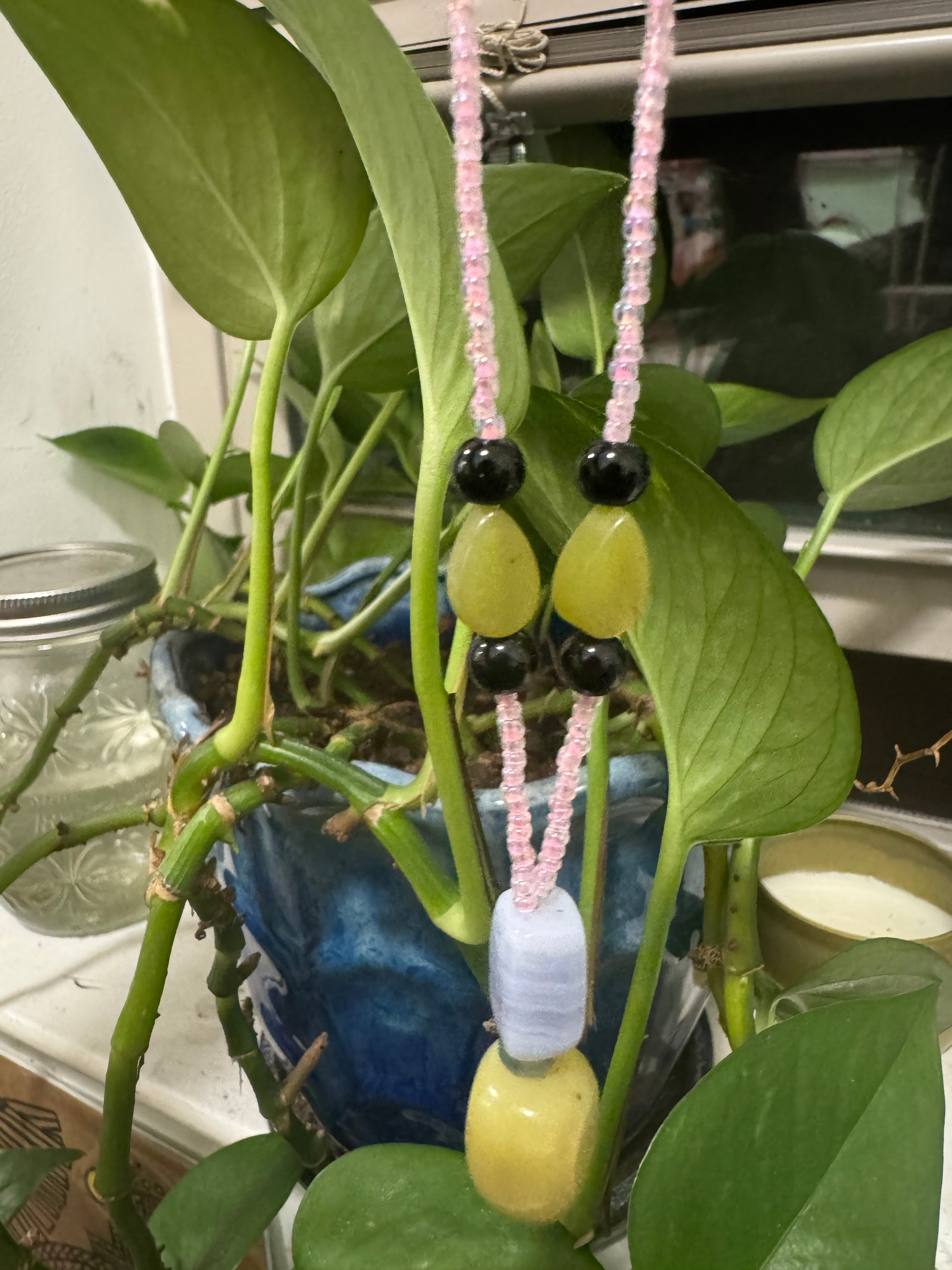 Beaded Stone Necklace