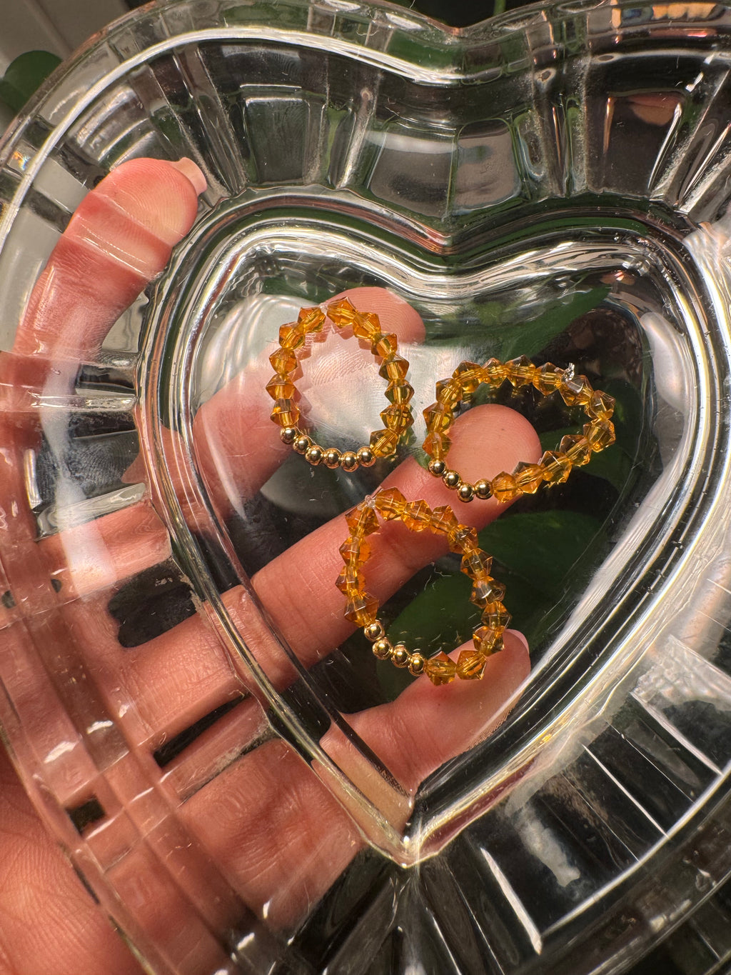 Golden Stretch Rings