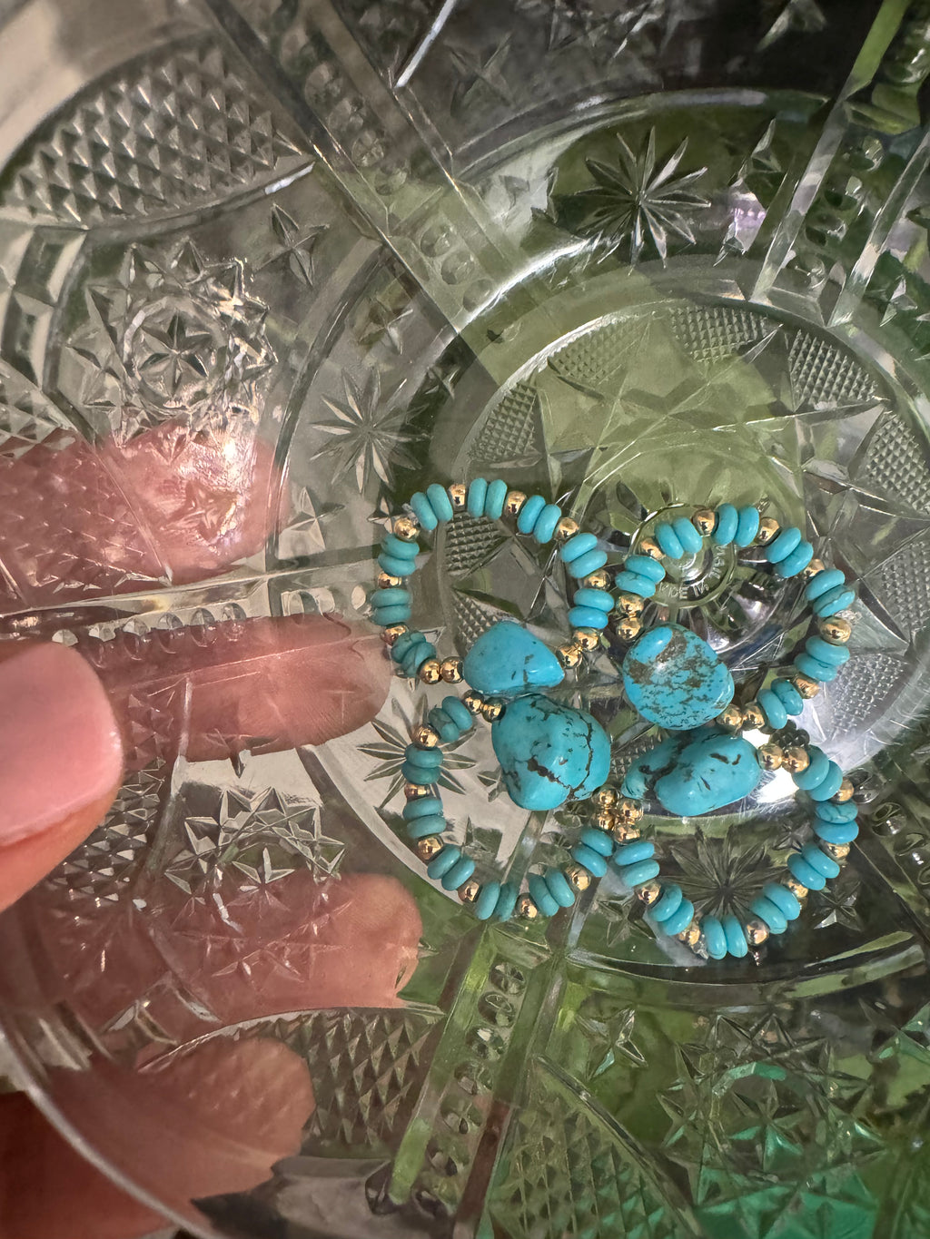 Turquoise stretch rings 🦋