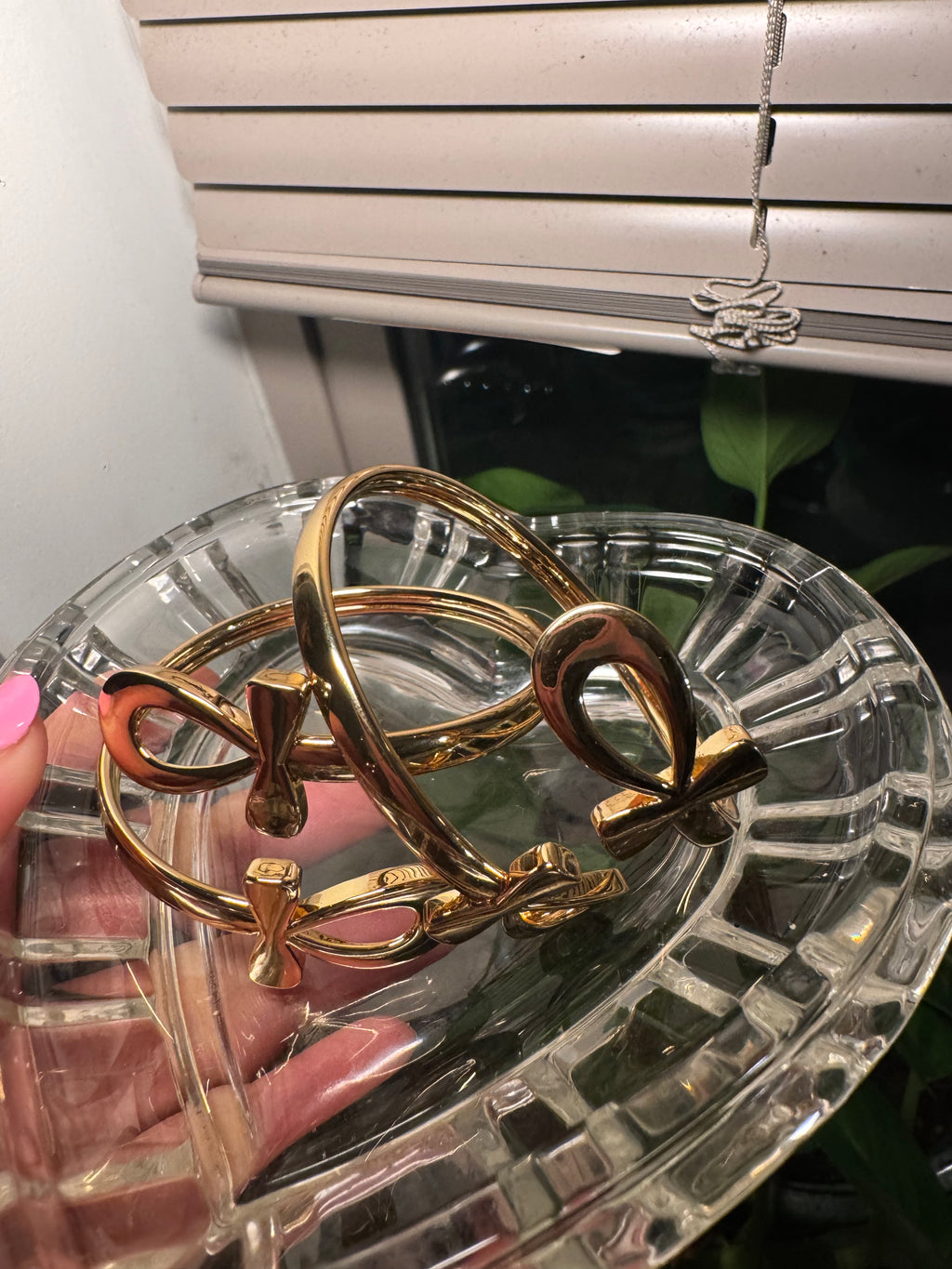 Wrapped Ankh cuff bracelets