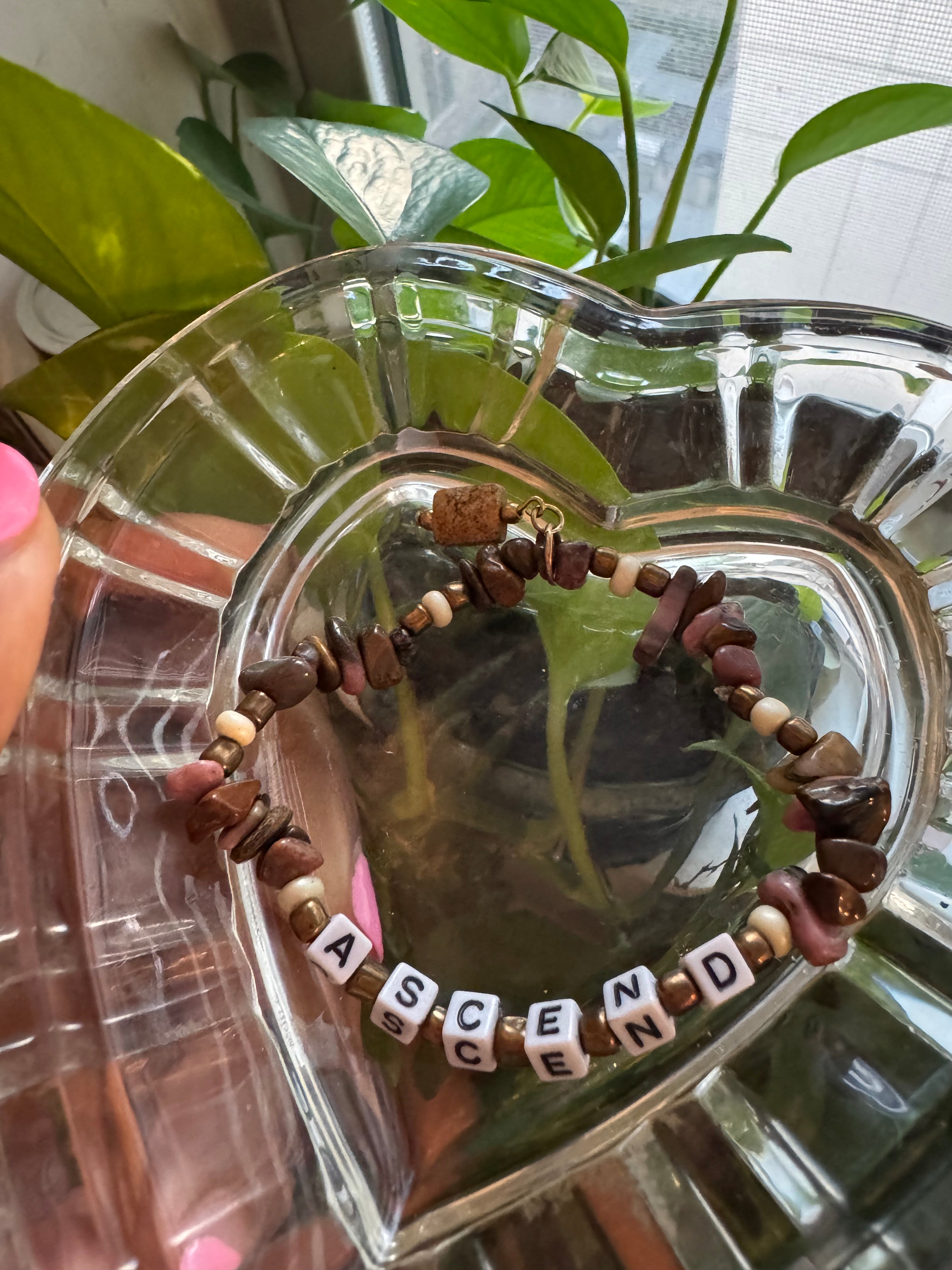 “ascend” Affirmation Charm Bracelets